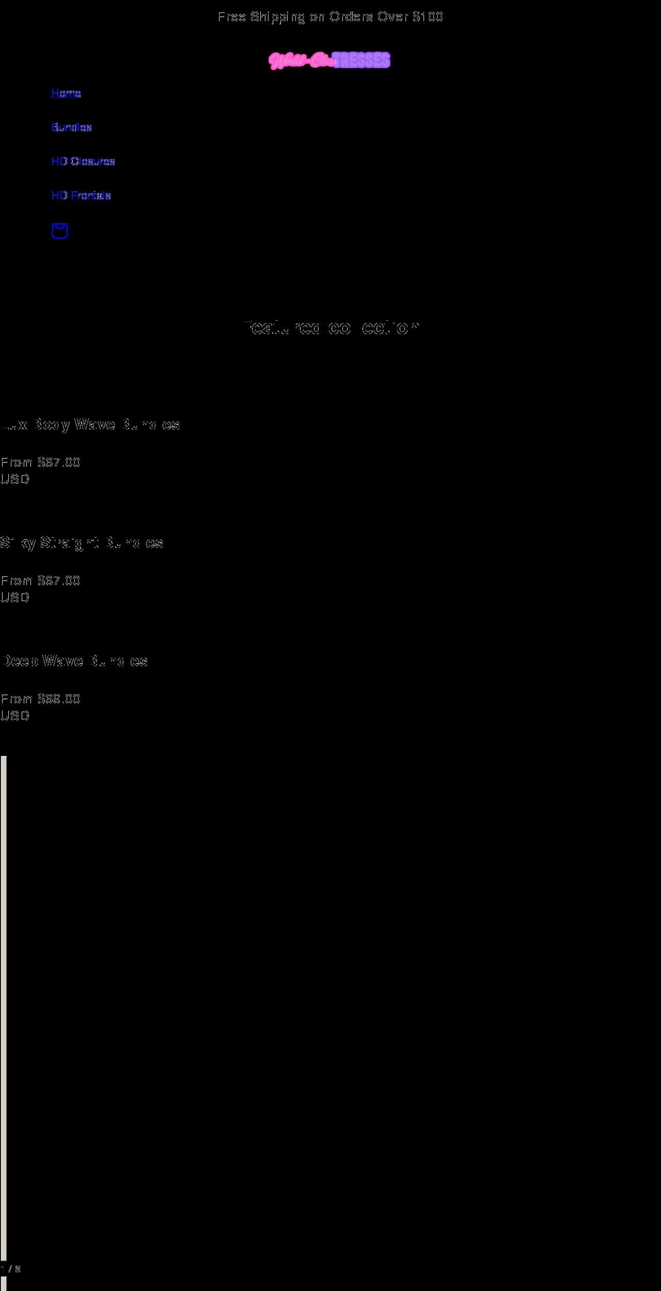 world-classtresses.com shopify website screenshot