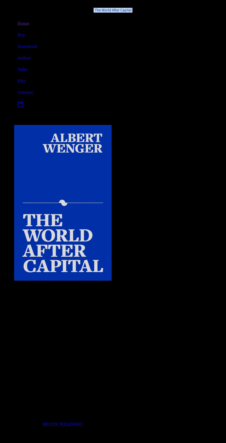 worldaftercapital.org shopify website screenshot