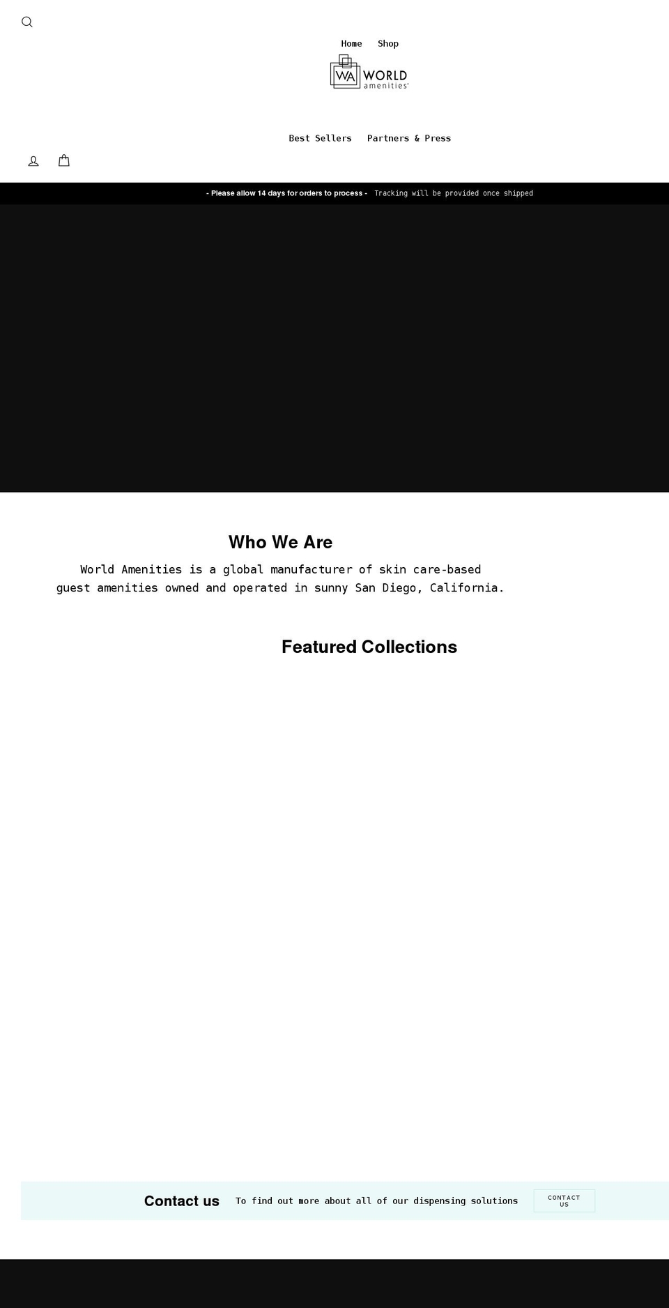 worldamenities.com shopify website screenshot