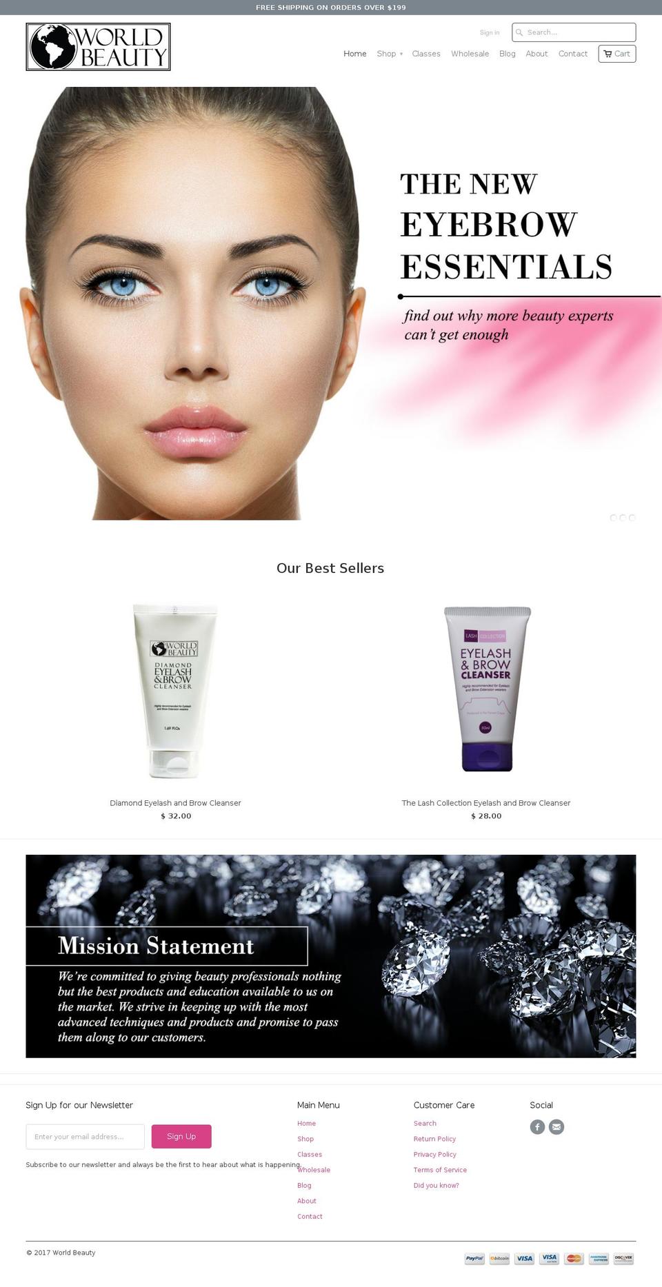 worldbeauty.us shopify website screenshot