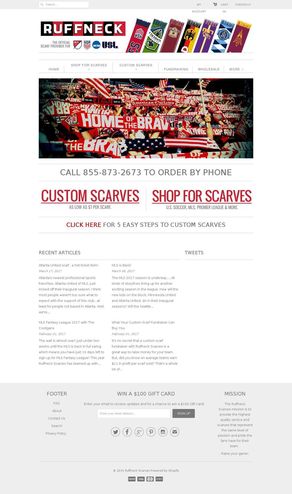 worldcupscarf.com shopify website screenshot