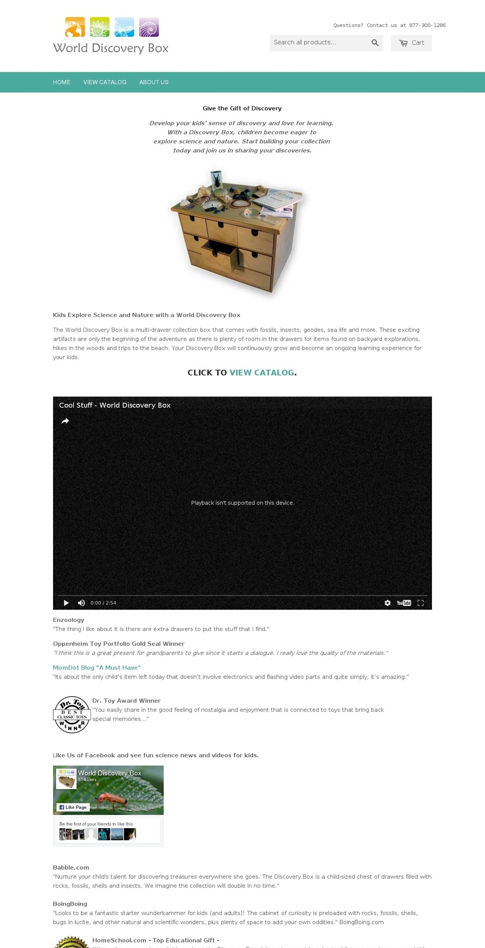 worlddiscoverybox.com shopify website screenshot
