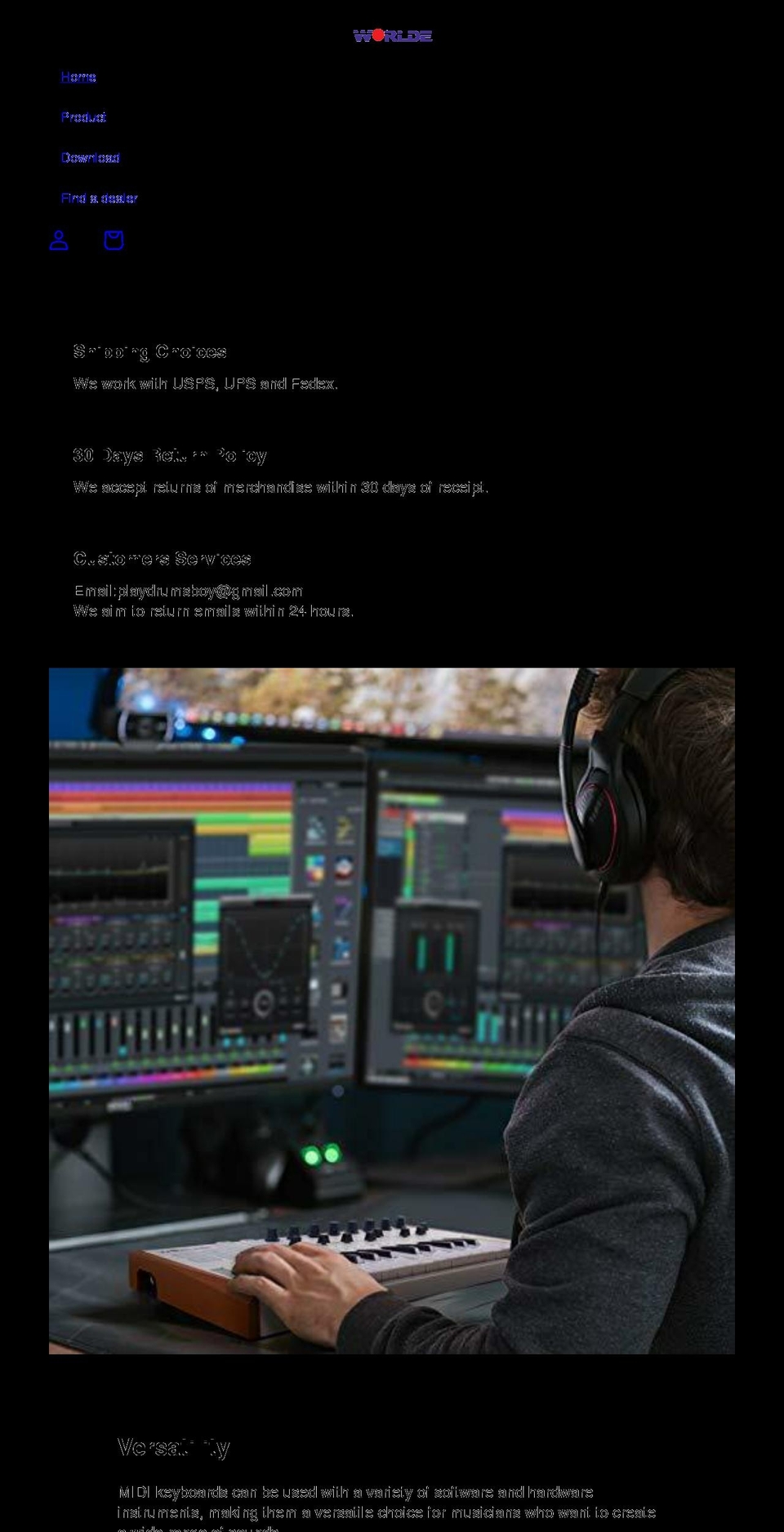 worldekeyboard.com shopify website screenshot