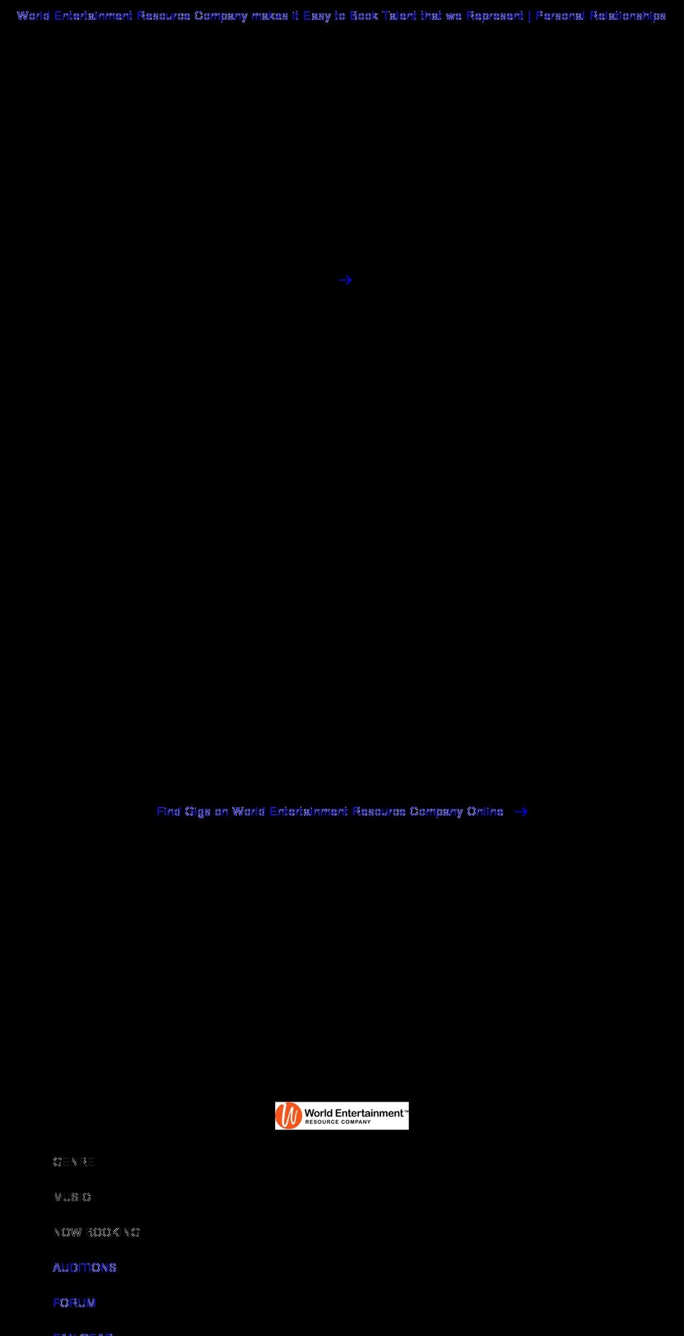 worldentertainmentresourcecompany.com shopify website screenshot