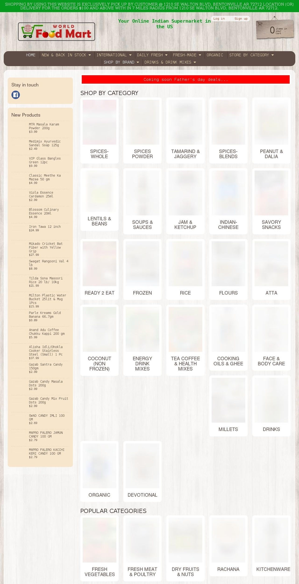 worldfoodmart.net shopify website screenshot