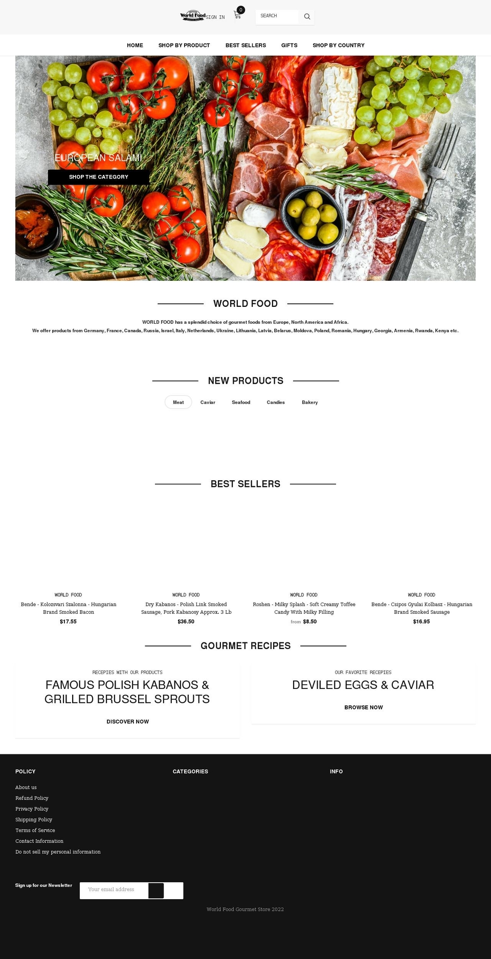 Cospora sections ready Shopify theme site example worldfoodus.com