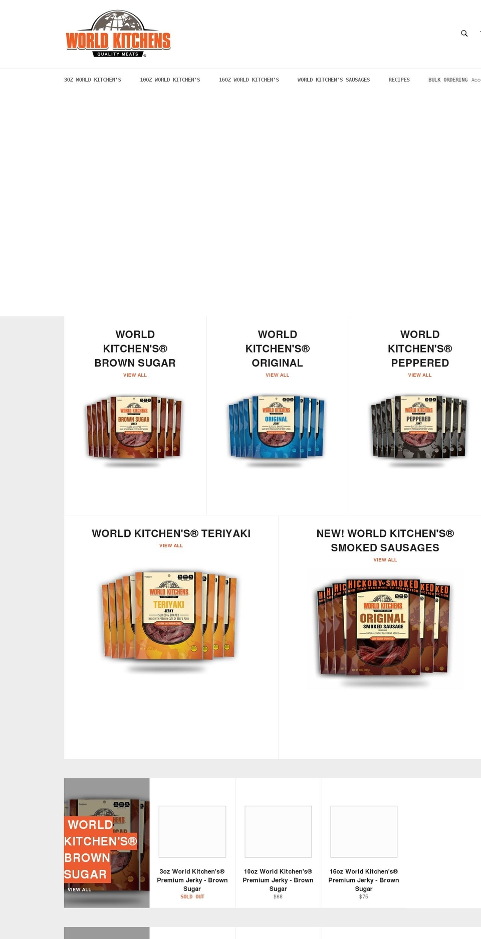 worldkitchensjerky.com shopify website screenshot