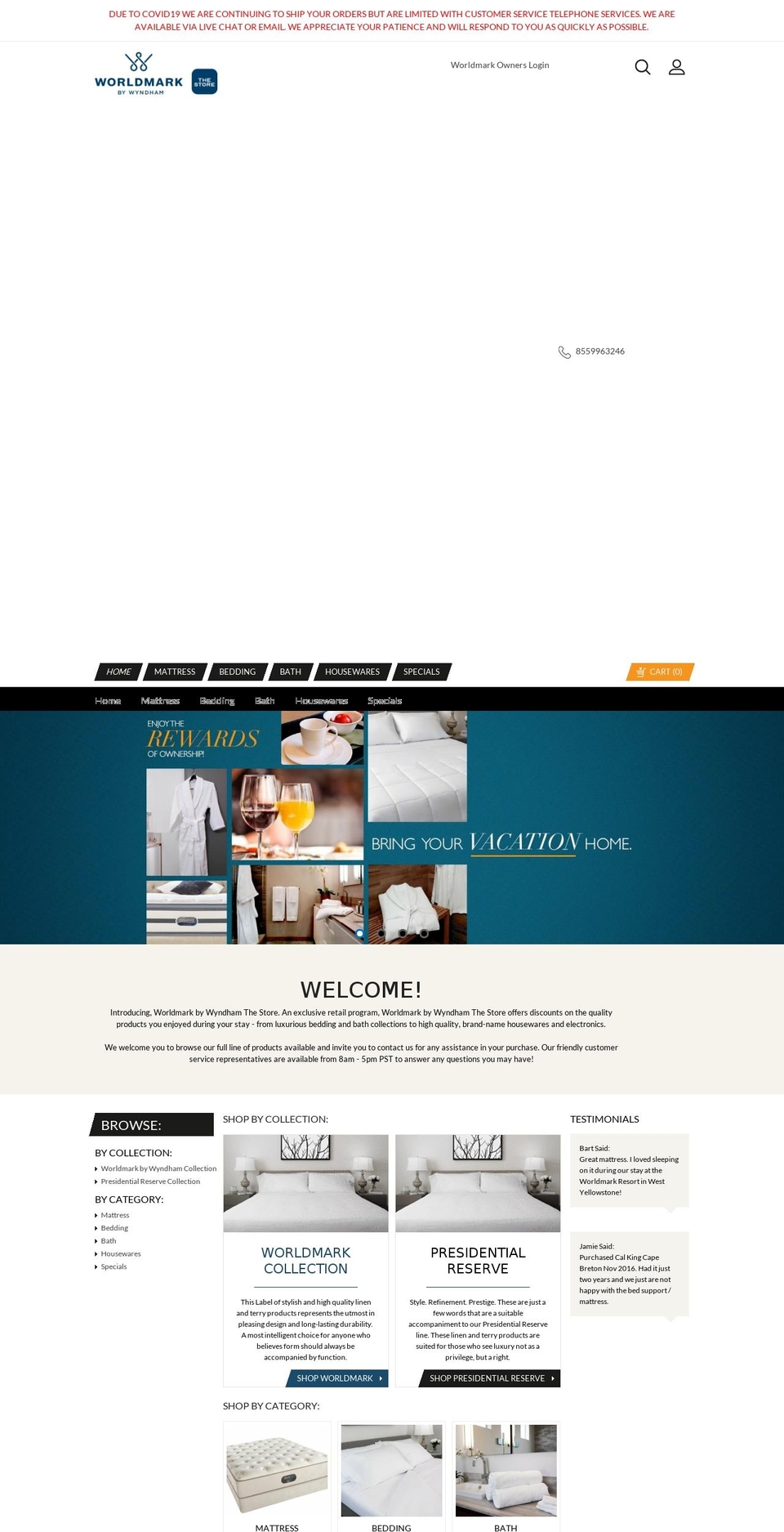 worldmarkbywyndhamstore.com shopify website screenshot