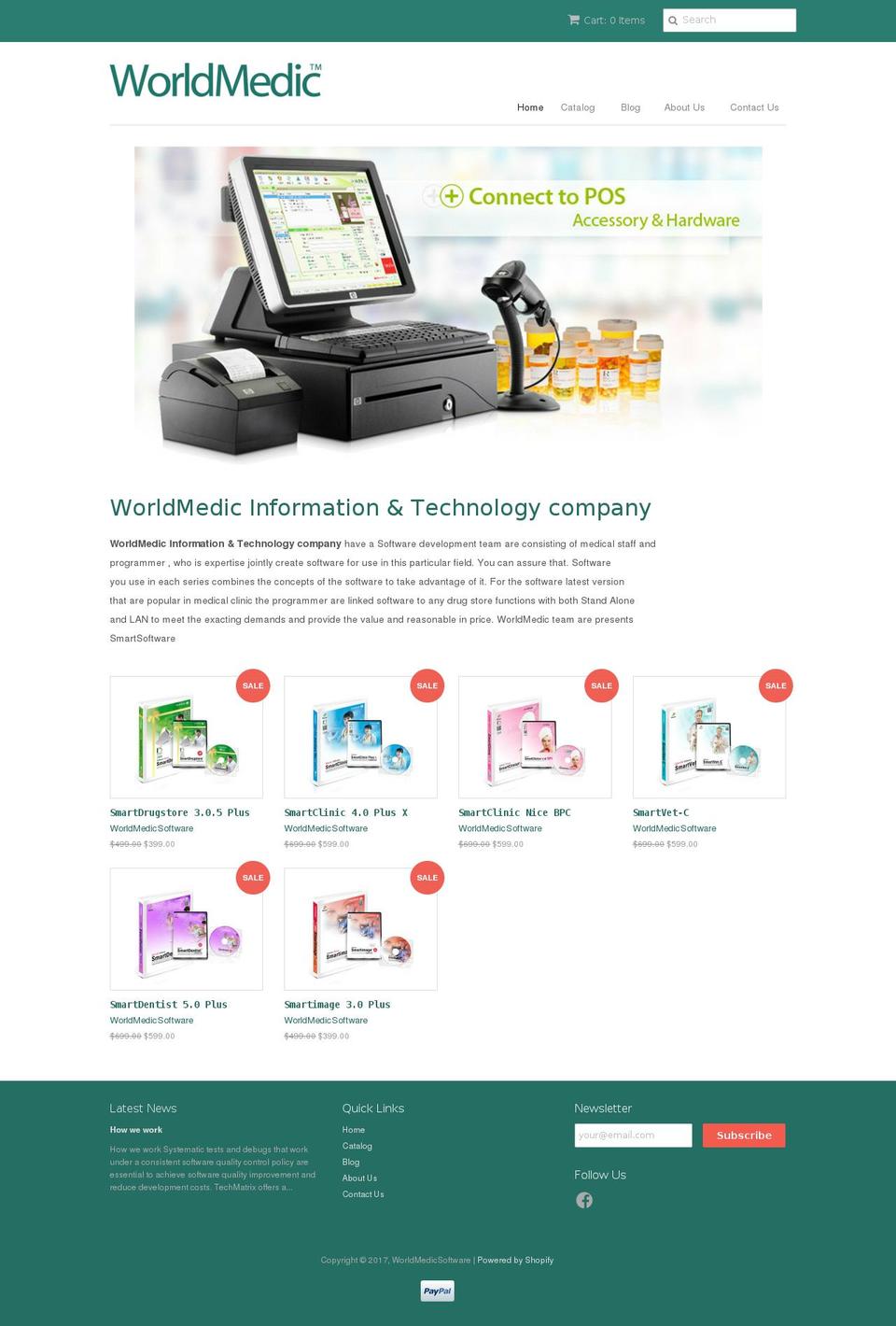 worldmedicsoft.com shopify website screenshot