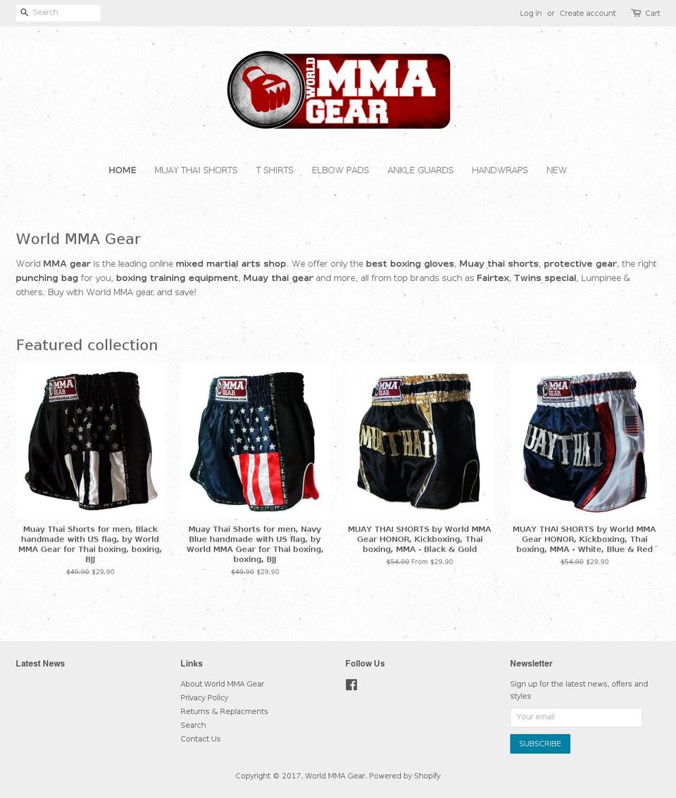 searchanise mmg-new-design Shopify theme site example worldmmagear.com