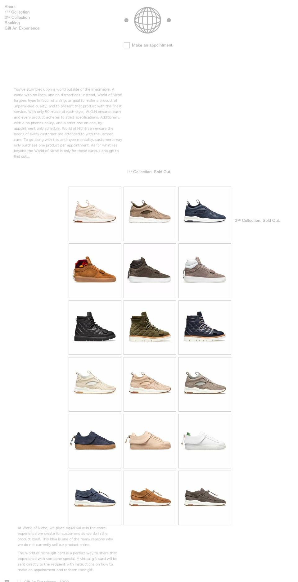 worldofniche.com shopify website screenshot