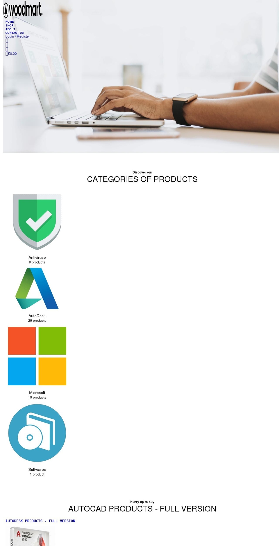 worldofsoftwar.com shopify website screenshot