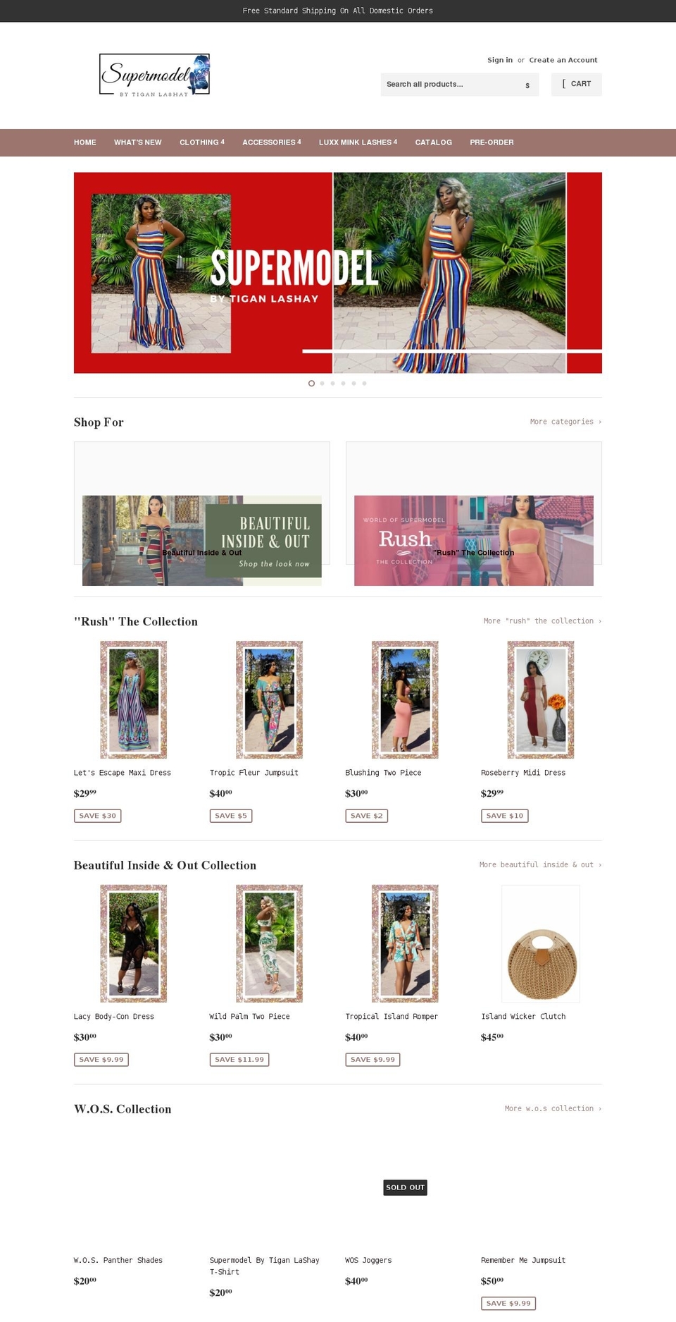 worldofsupermodel.com shopify website screenshot
