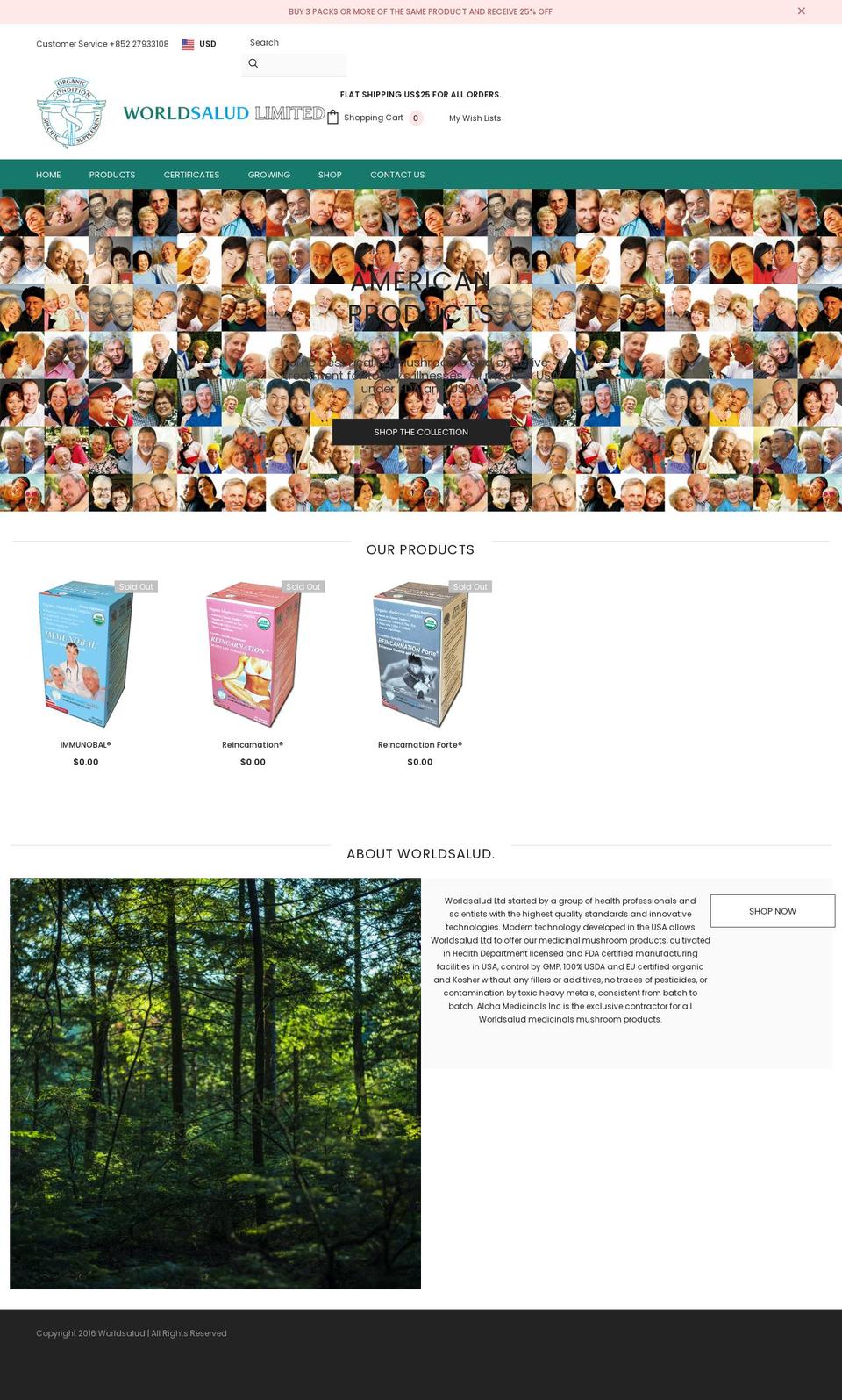 worldsalud.com shopify website screenshot