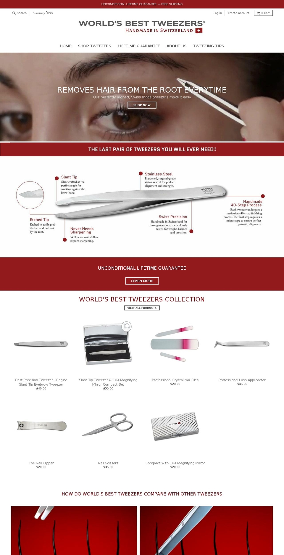 worldsbesttweezers.myshopify.com shopify website screenshot