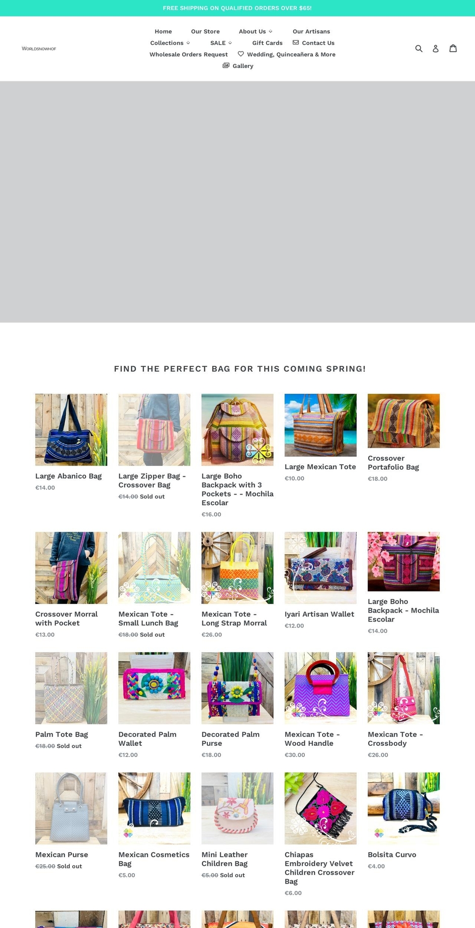 worldsnowhof.com shopify website screenshot