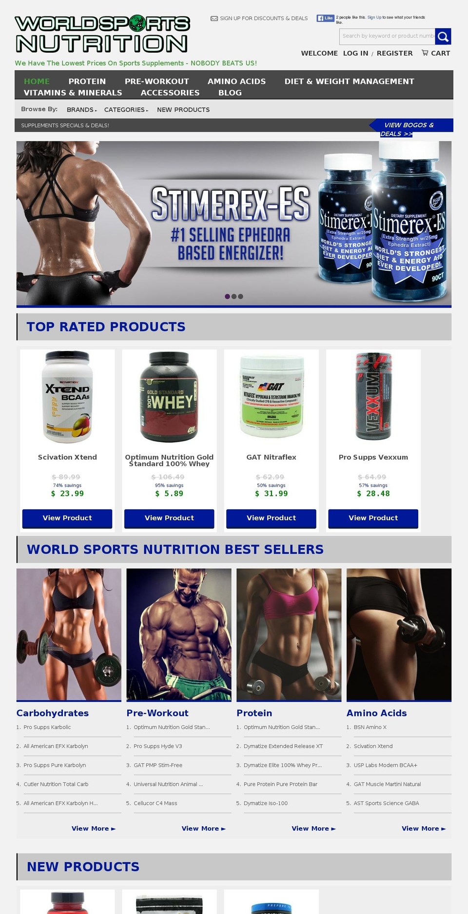 premiumtheme Shopify theme site example worldsportsnutrition.com
