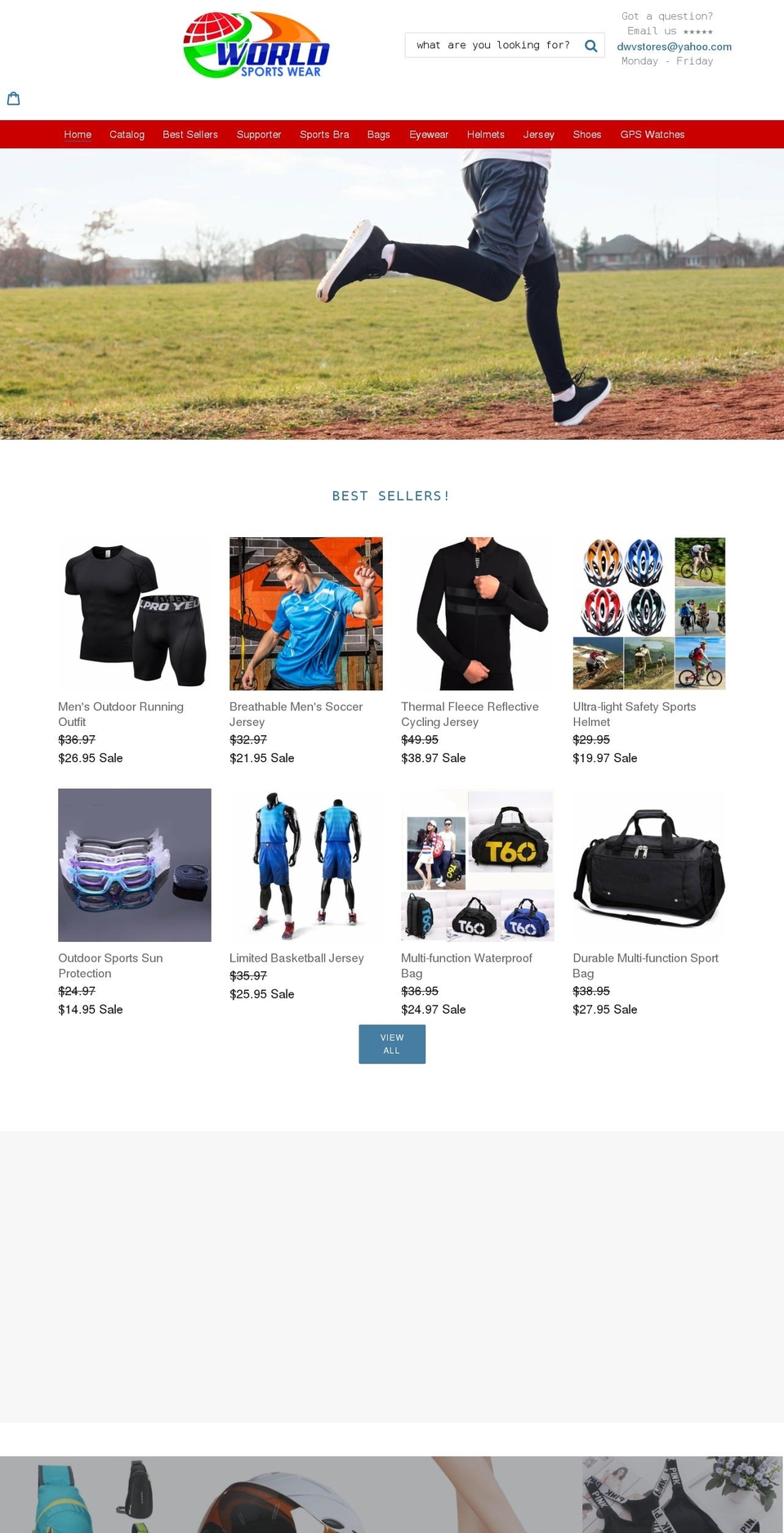 ecom-club Shopify theme site example worldsportswear.net