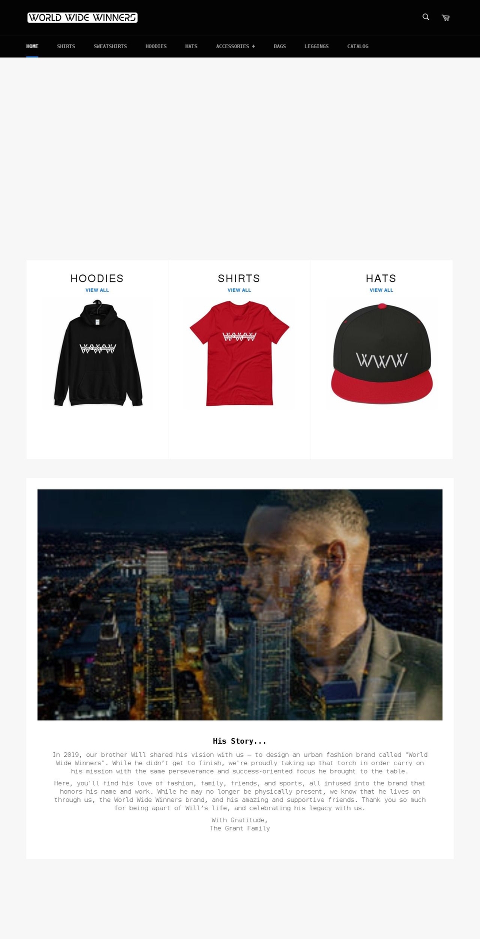 worldwide-winners.com shopify website screenshot