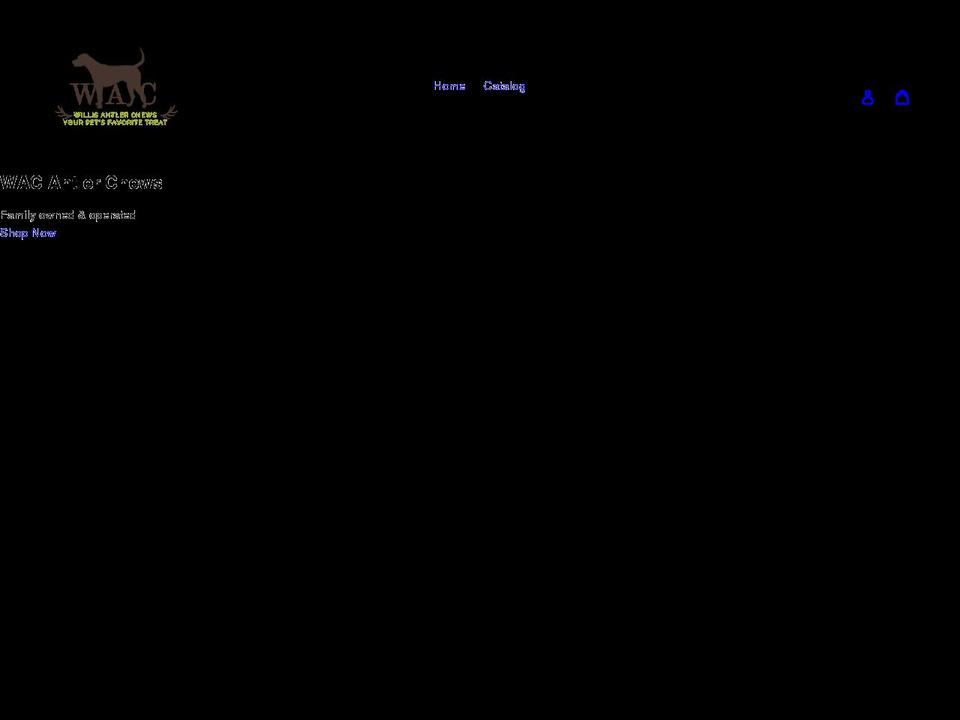 worldwideantlerchews.com shopify website screenshot