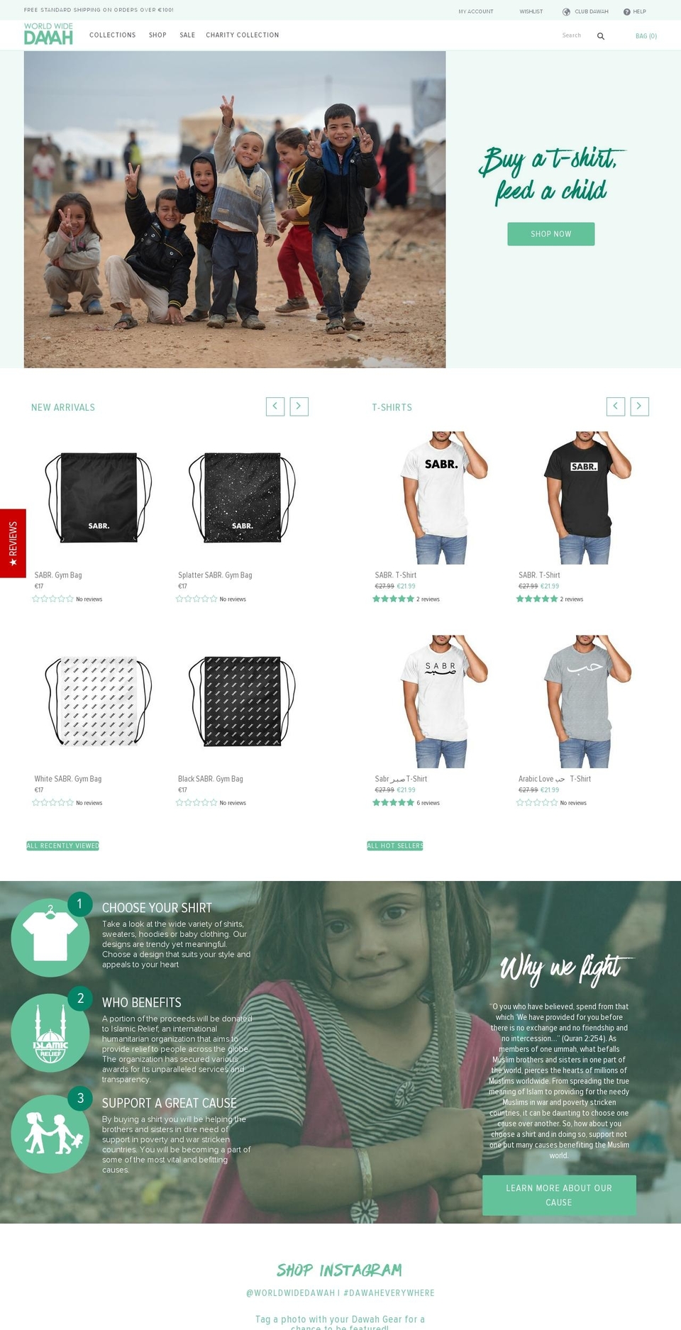worldwidedawah.myshopify.com shopify website screenshot