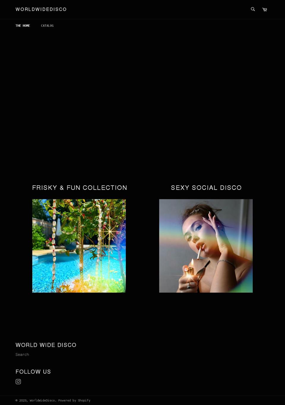 worldwidedisco.com shopify website screenshot