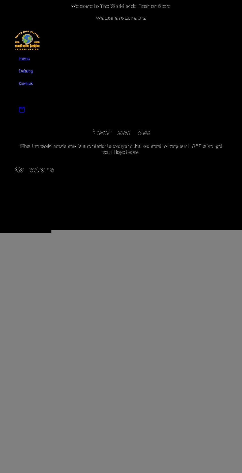 worldwidefashion.net shopify website screenshot