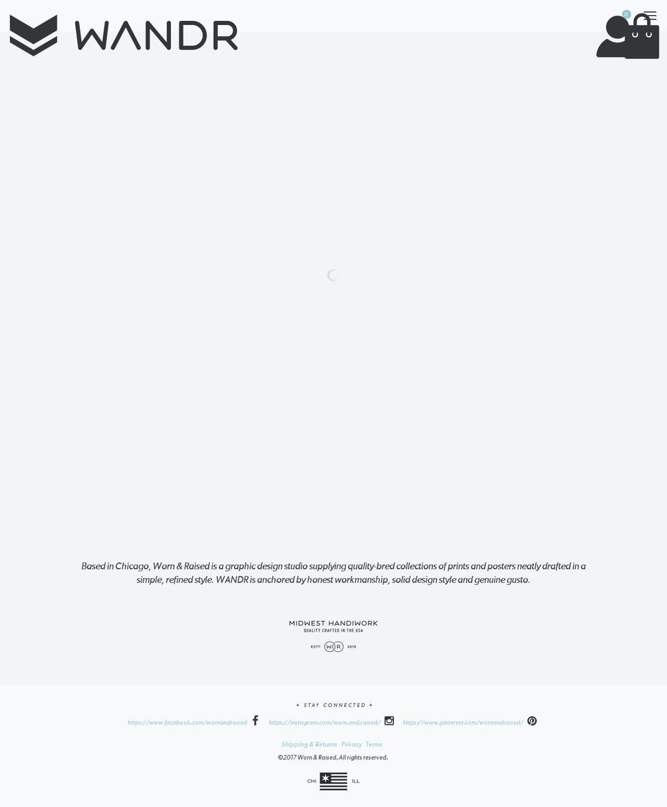 wornandraised.com shopify website screenshot