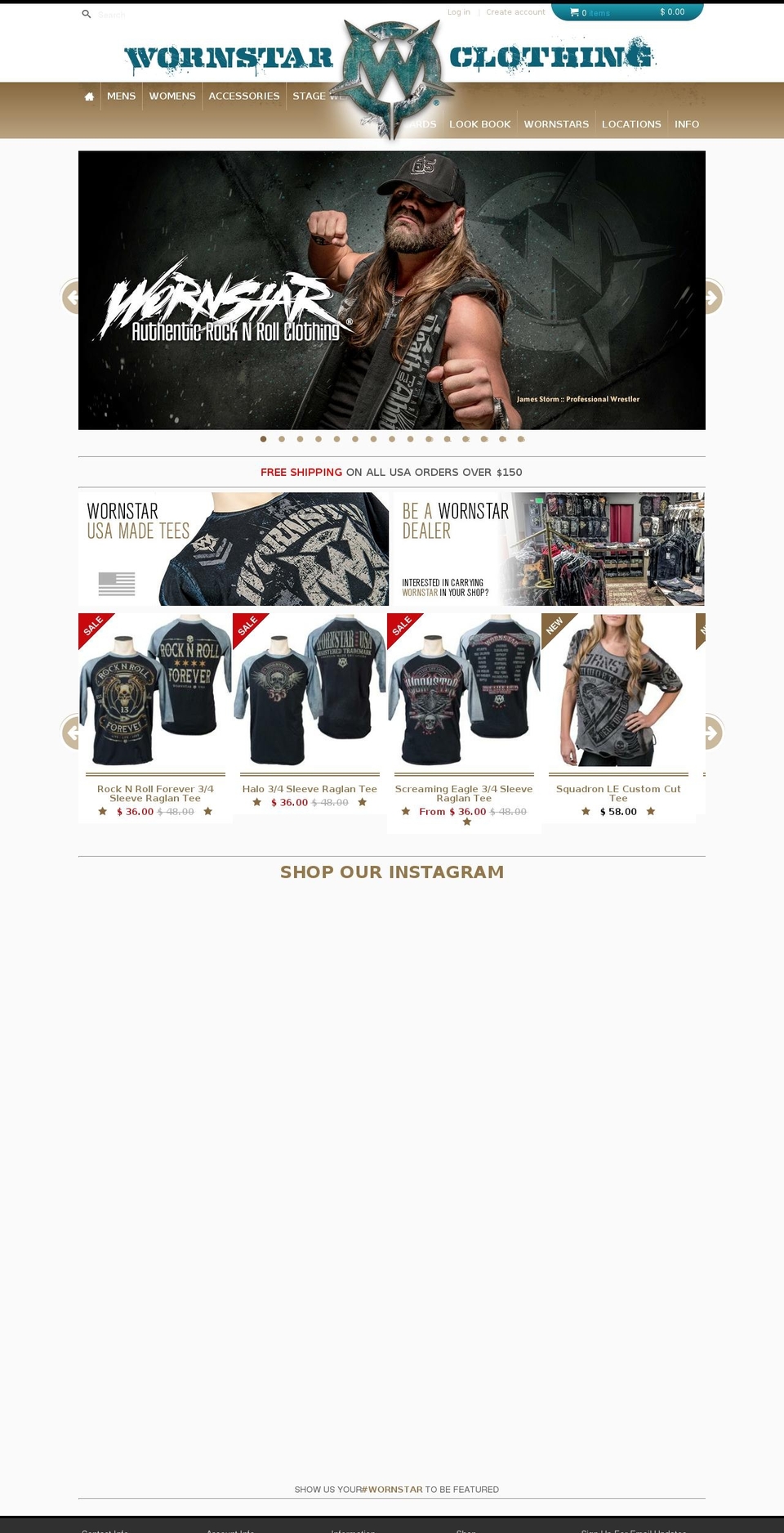 wornstarTemplate Shopify theme site example wornstarchicago.com