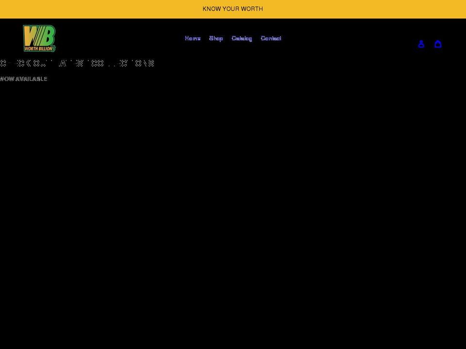 worth-billions.com shopify website screenshot