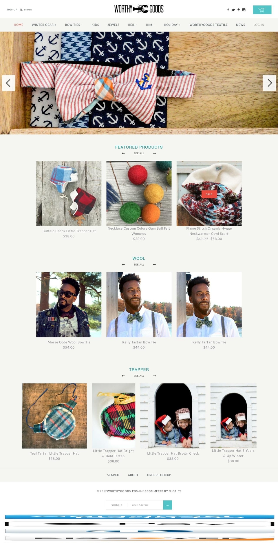 worthygoodstextile.com shopify website screenshot