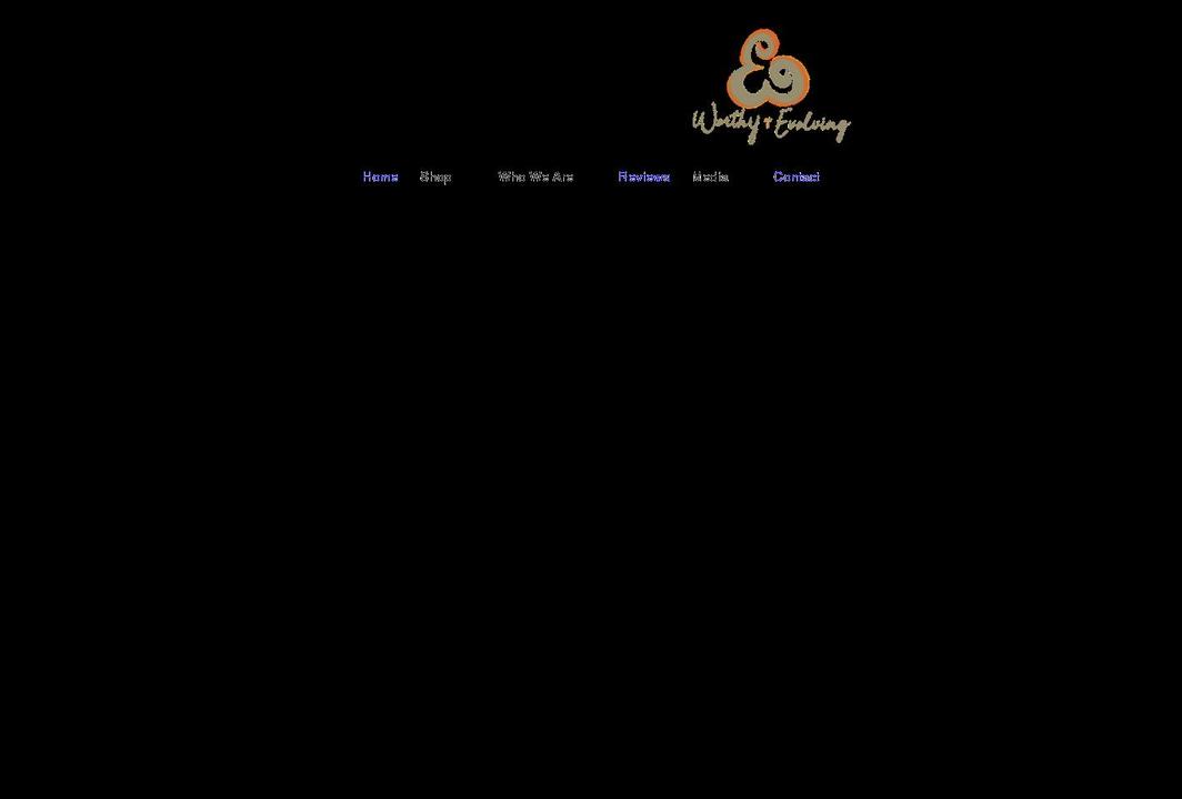 worthyofevolving.com shopify website screenshot