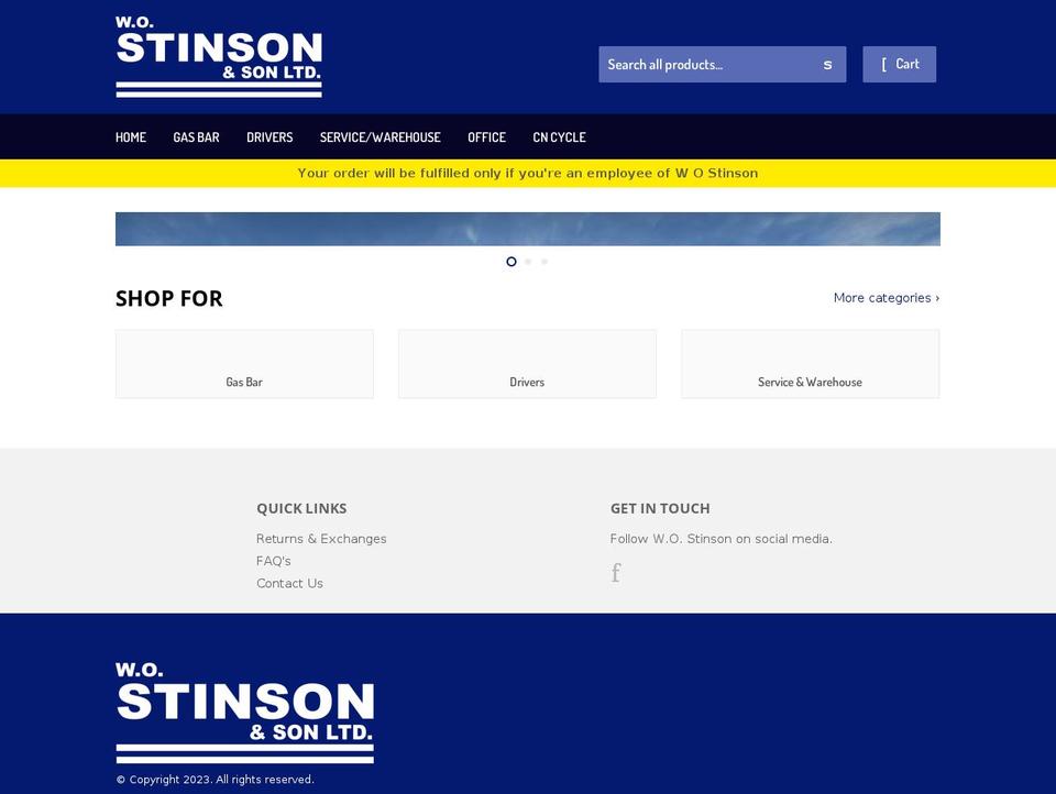 wostinsonuniforms.com shopify website screenshot