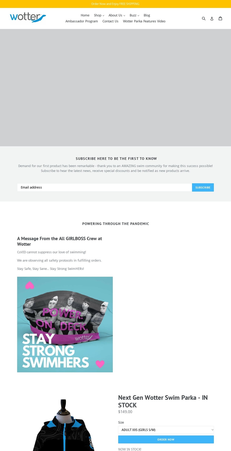 wottergear.com shopify website screenshot