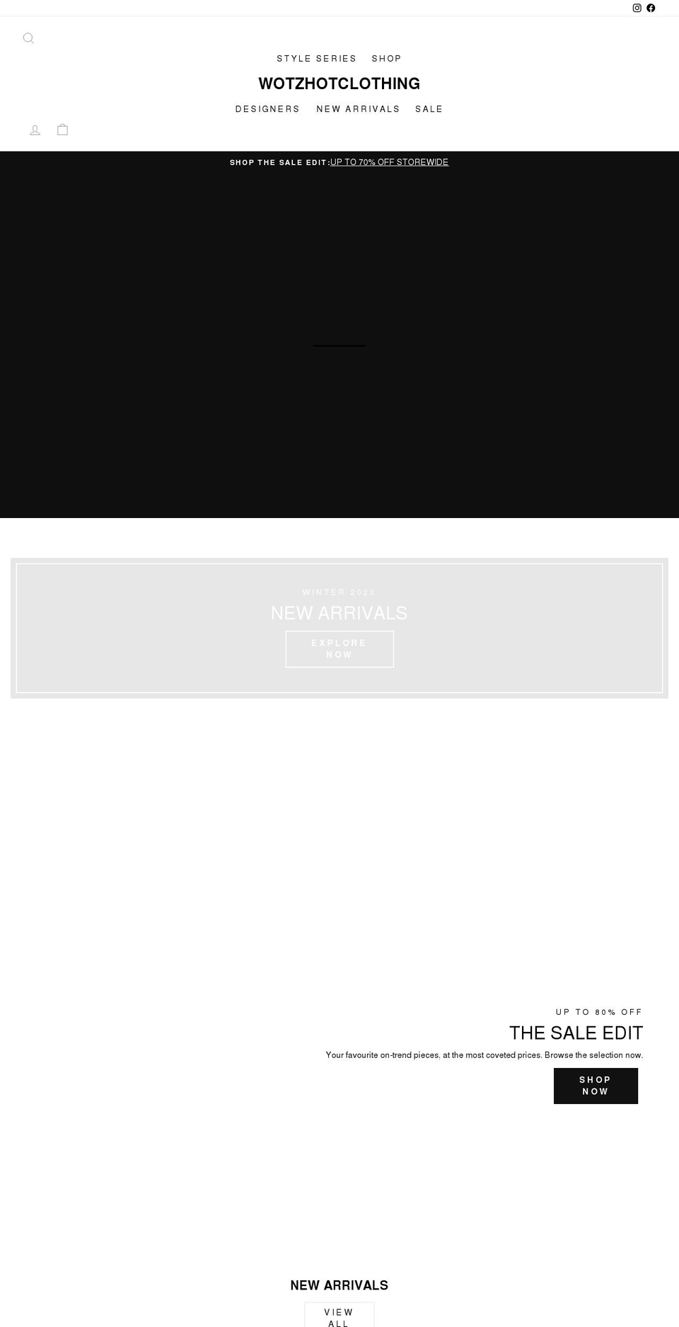 wotzhotclothing.com.au shopify website screenshot