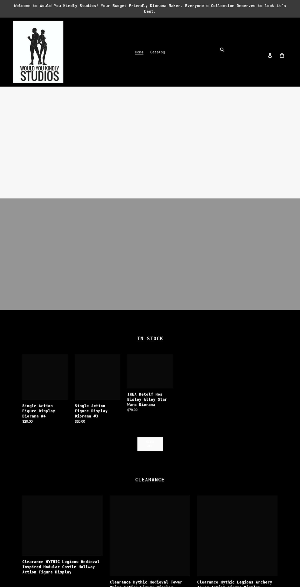 wouldyoukindlystudios.com shopify website screenshot