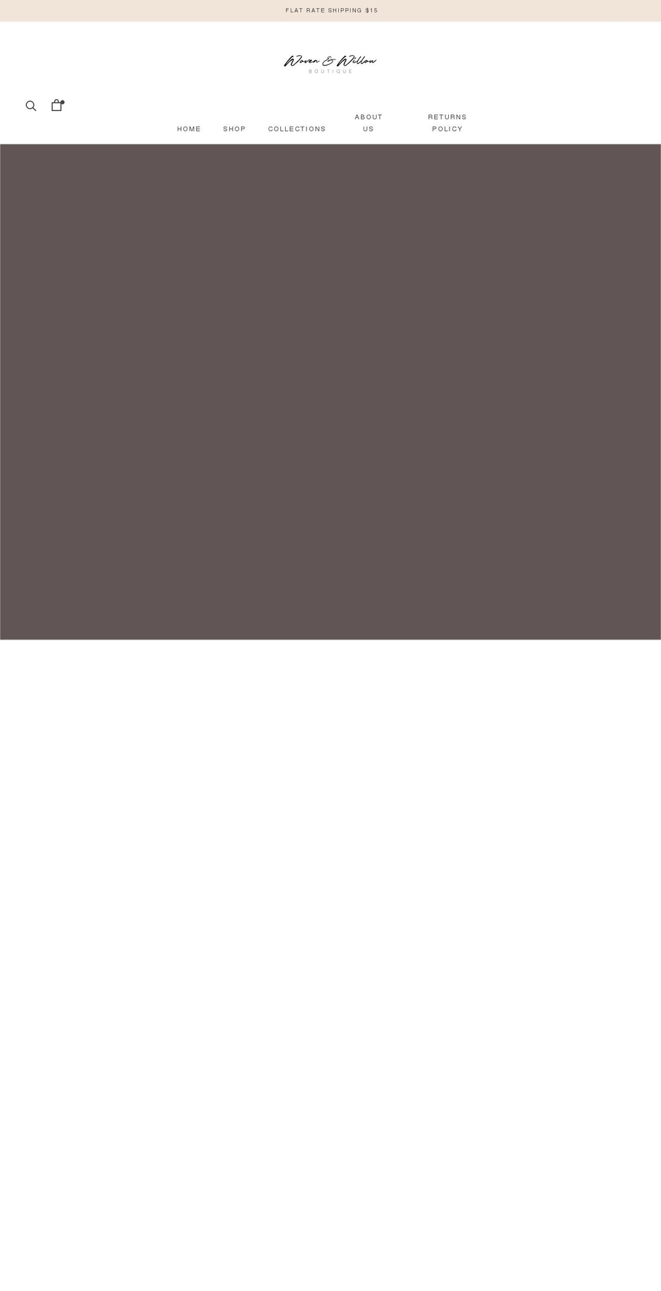 wovenandwillow.com.au shopify website screenshot