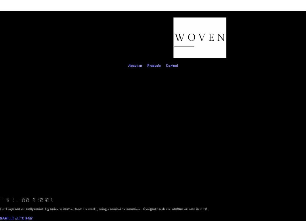 wovenparis.com shopify website screenshot