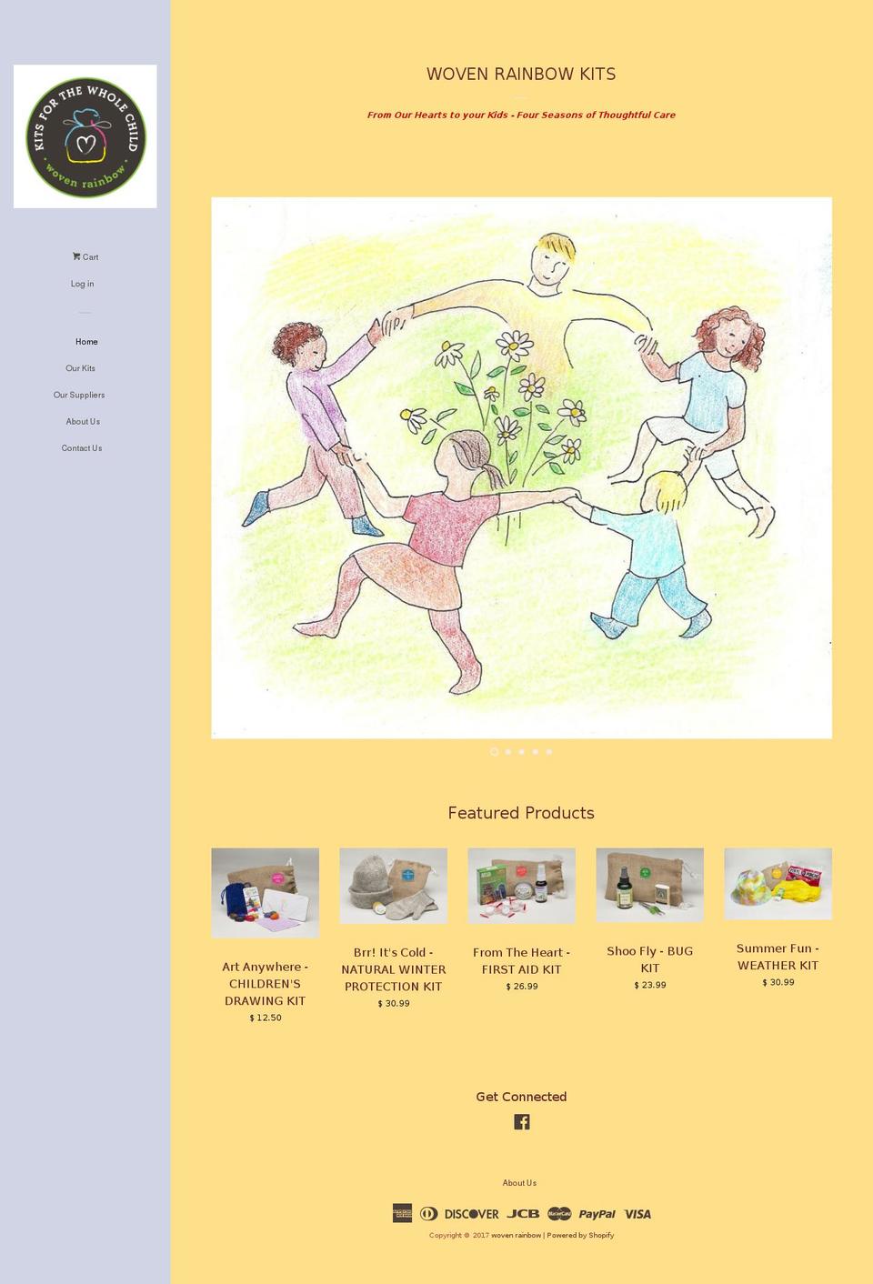 wovenrainbow.com shopify website screenshot