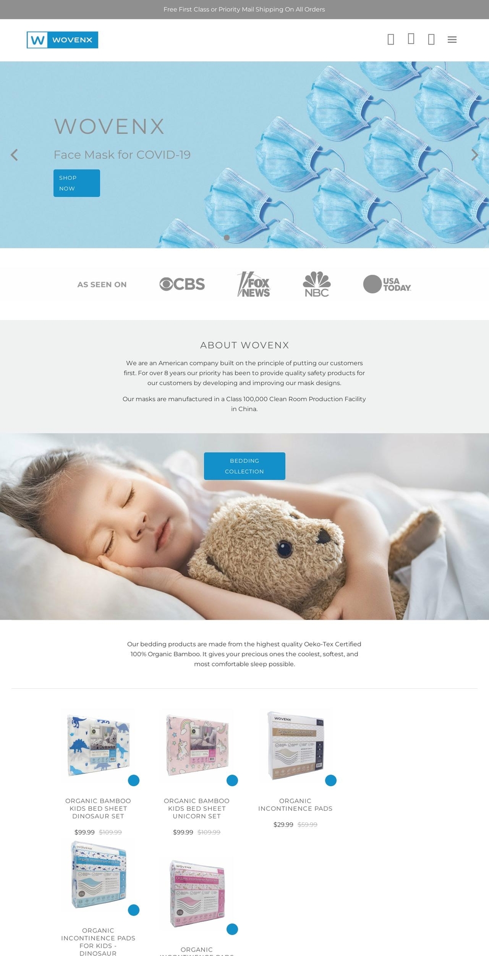 wovenx.com shopify website screenshot