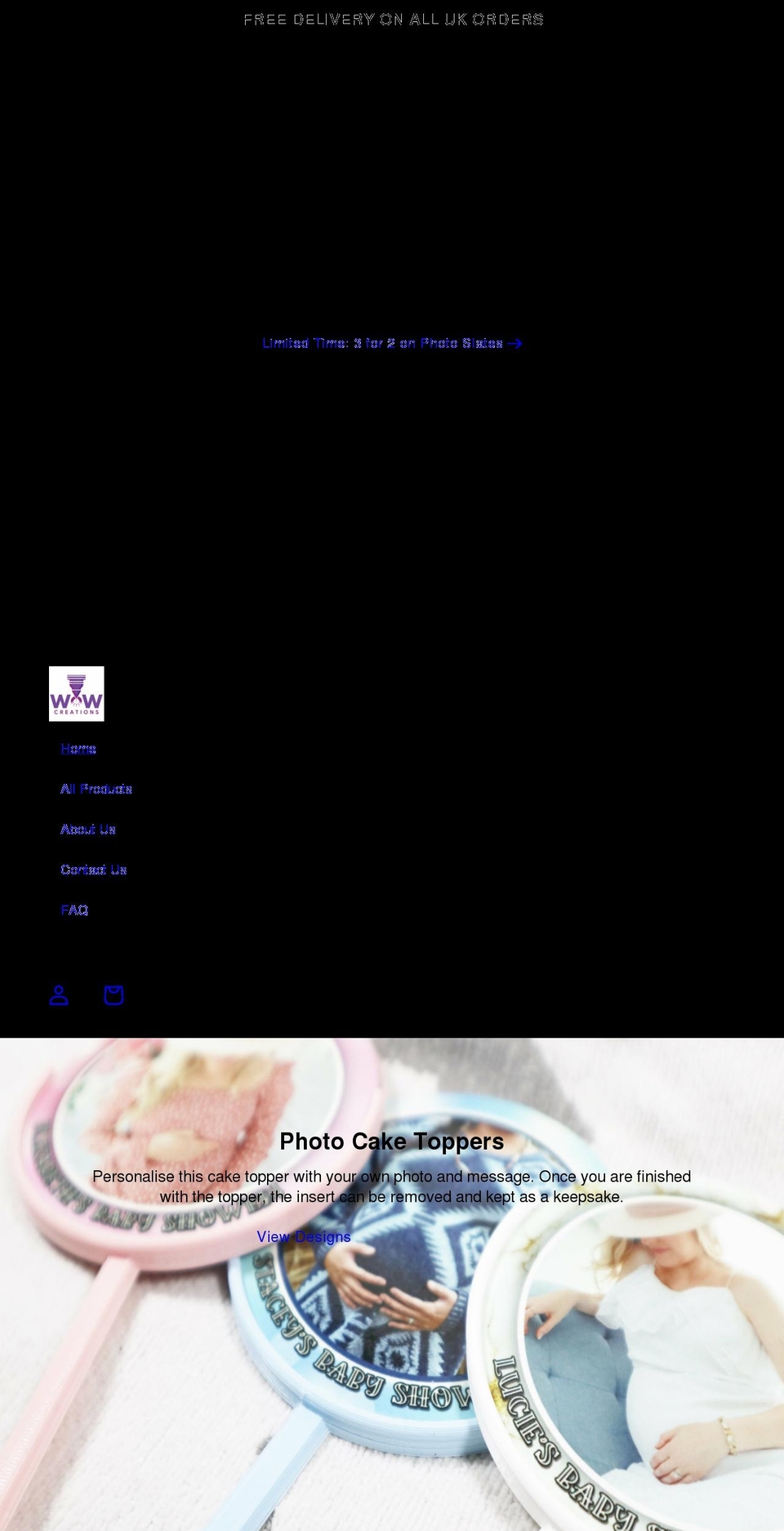 Wow Shopify theme site example wow-creations.uk