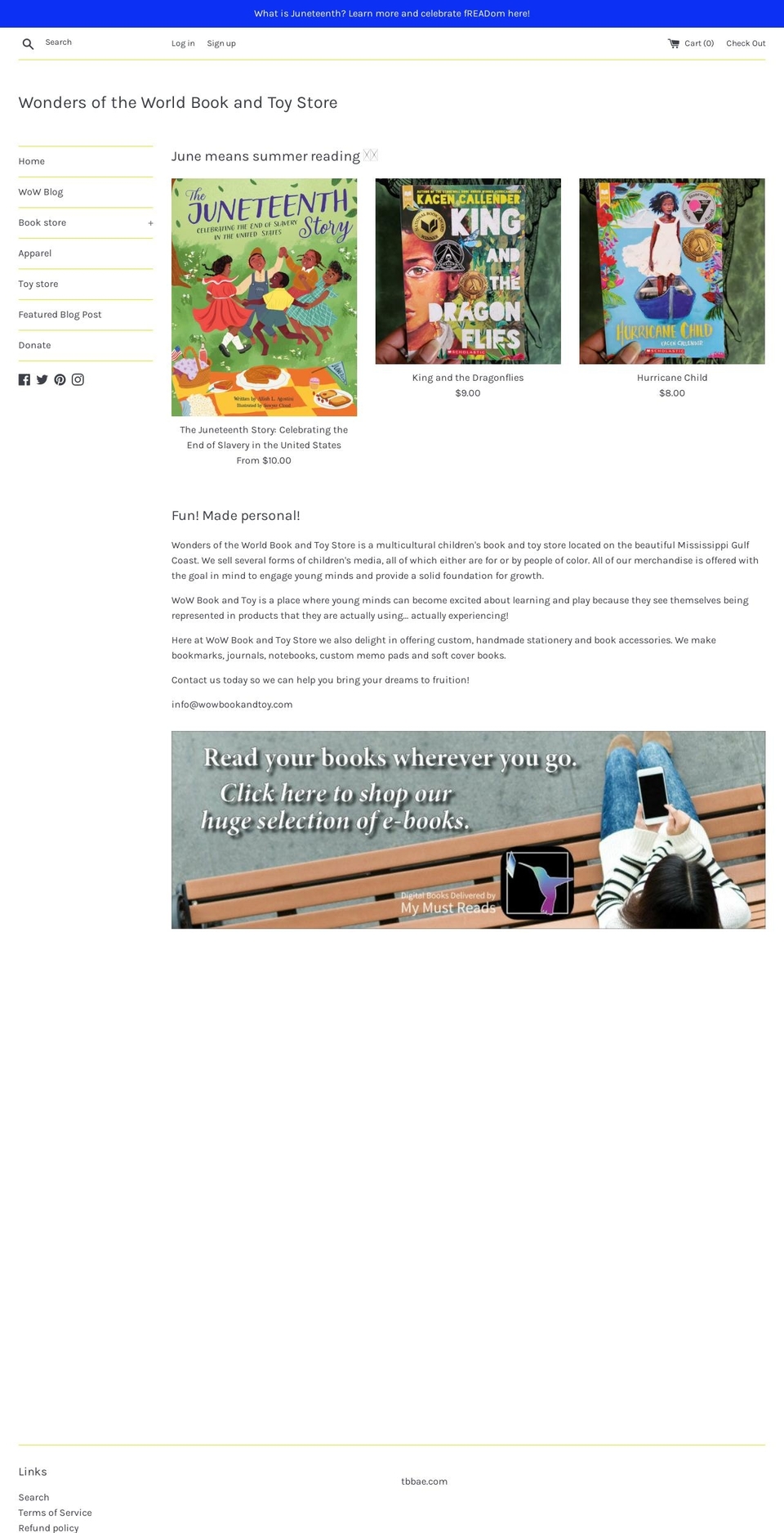 wowbookandtoy.com shopify website screenshot