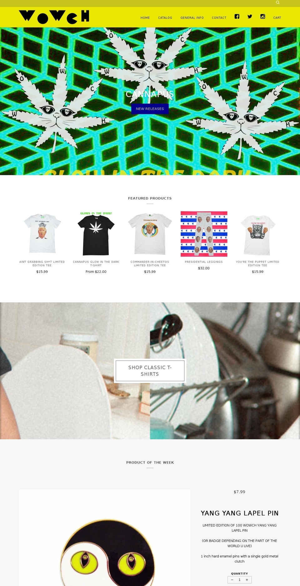 wowch.com shopify website screenshot