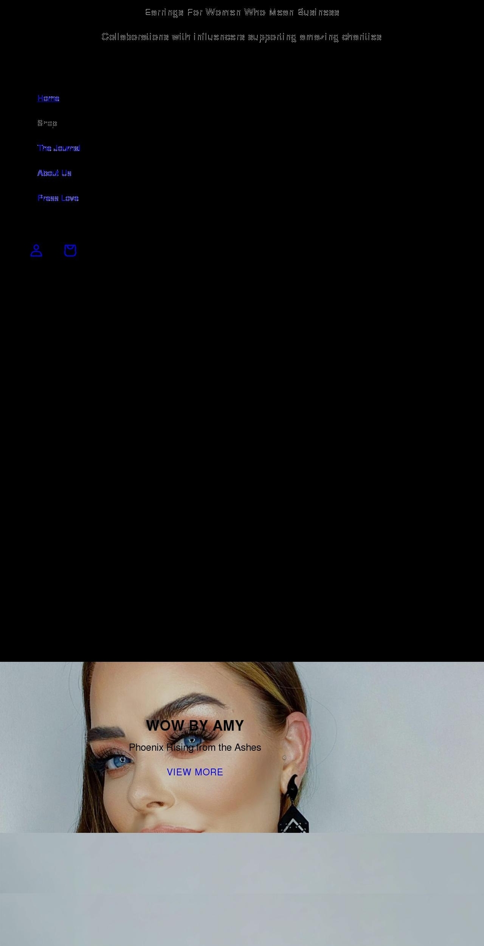 wowearrings.com shopify website screenshot