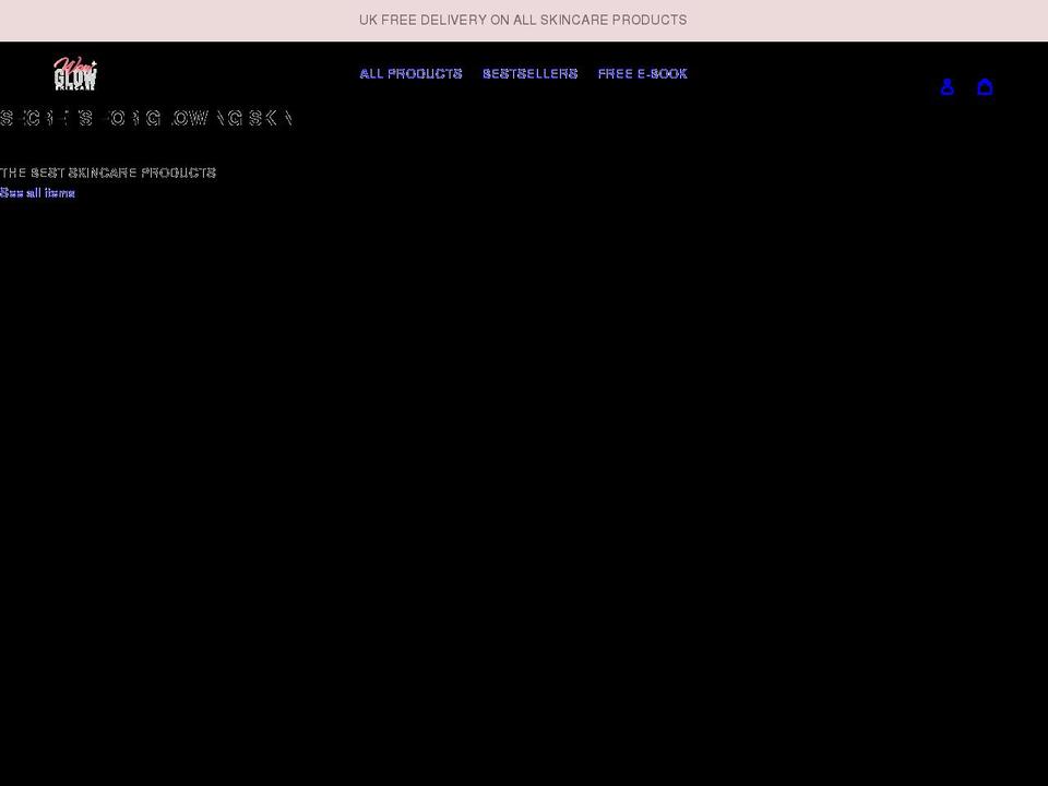 wowglow.co.uk shopify website screenshot