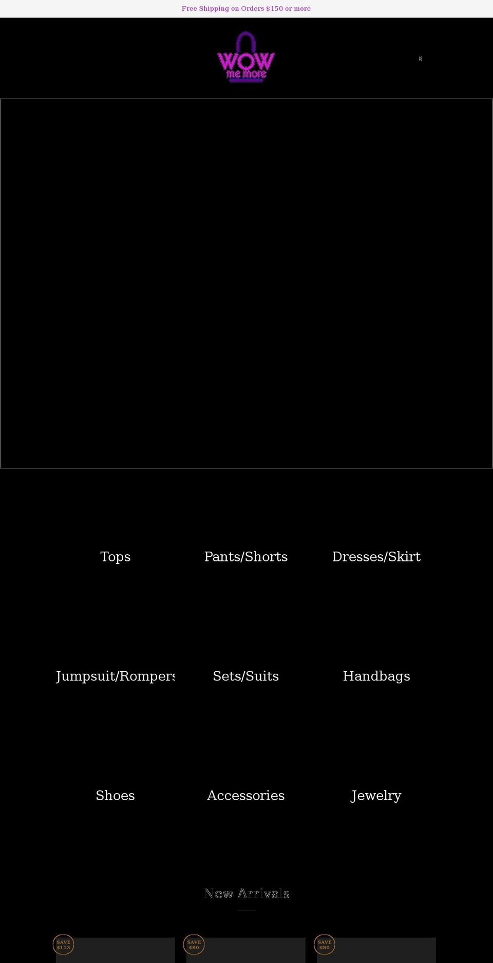 wowmemore.com shopify website screenshot