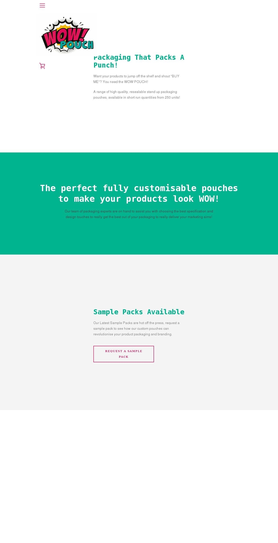 wowpouch.com shopify website screenshot