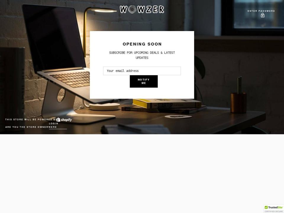 wowzershop.com shopify website screenshot