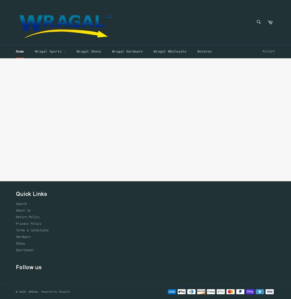 wragal.com shopify website screenshot