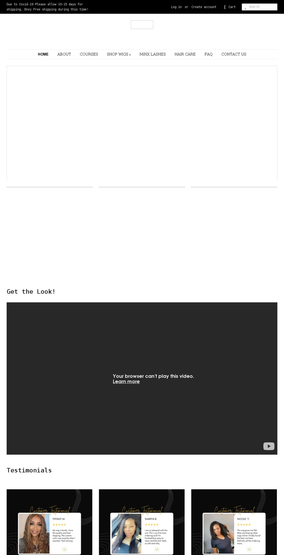 wraggstoricheswigs.com shopify website screenshot